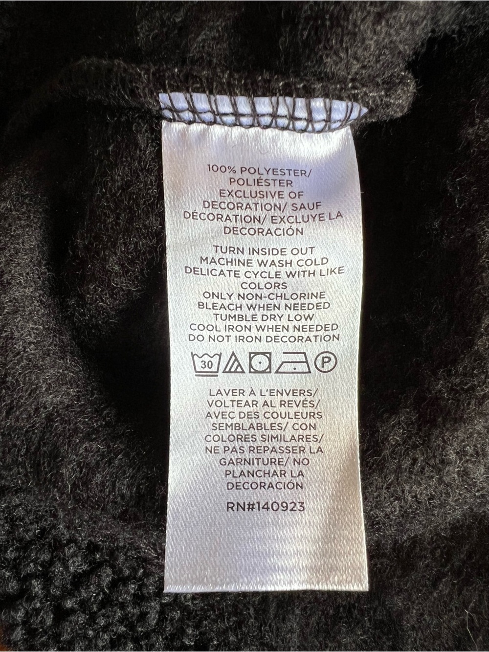 New LOFT Cozy Sherpa Fair Isle Black Pullover L - Picture 11 of 11